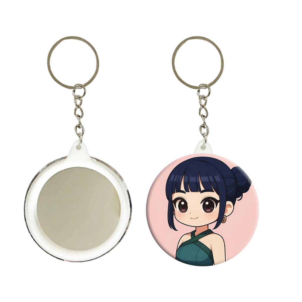 Girls Anime Pendant Keychain Holder Car Keychain Mobile Phone Bag Pendant Cute Kawaii