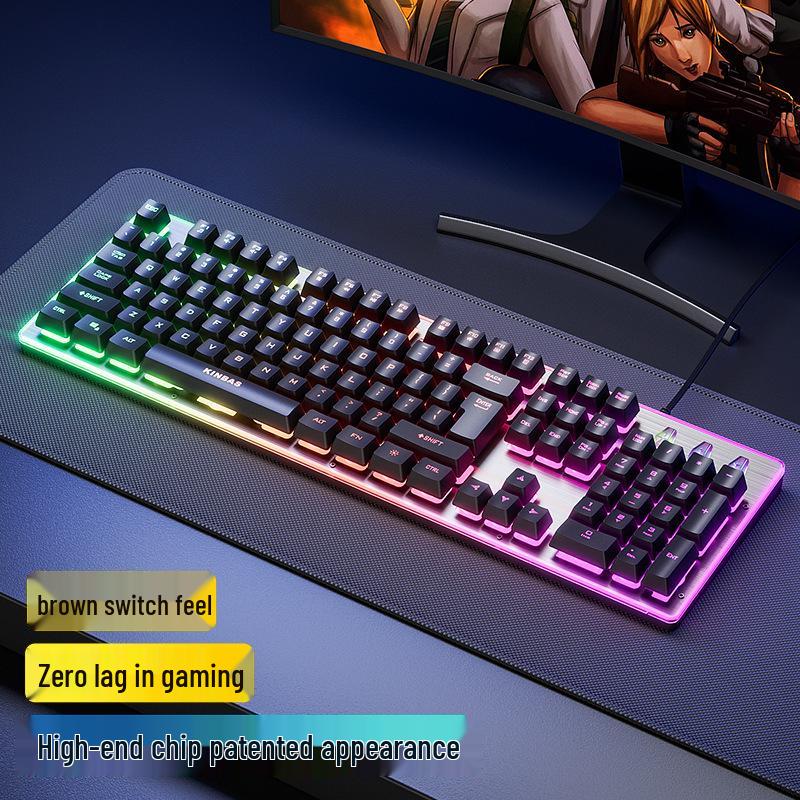 Mechanical Wired/Wireless Gaming Keyboard, Mouse, & Headset Set