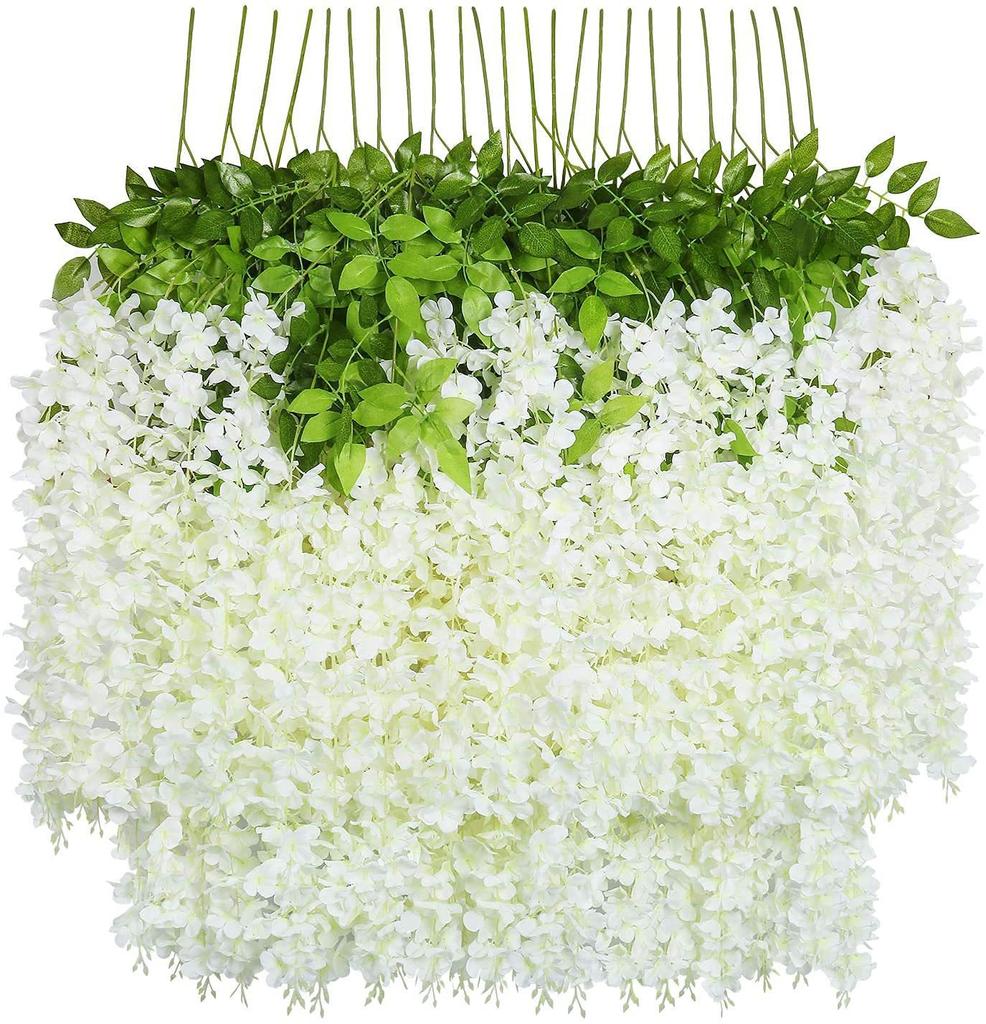 Simulated Artificial Flower Ceiling With Rattan Flowers, Wedding Decoration, Plastic Rattan Flowers, Shooting Props