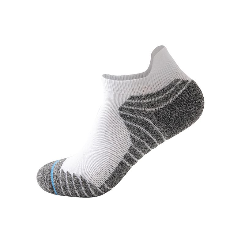 Women Men Sport Ankle Socks Breathable Cushioned Heel Toe Outdoor Use Running Basketball Low Cut Socks