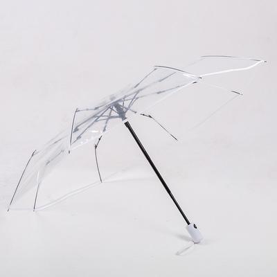 1st automatiskt genomskinligt hopfällbart paraply Lätt att bära vindtätt regnparaply Dammode