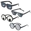 4pcs Googly Eyes Glasses Funny Glasses Pranks Toy Novelty Shaking Giant Eye Glasses Funny Costume Accessories for Dress Up Party