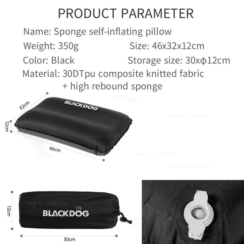 

Naturehike-BLACKDOG уличная самонадувающаяся подушка, быстрые надувные портативные спальные мешки для кемпинга и путешествий, губки U-образной формы