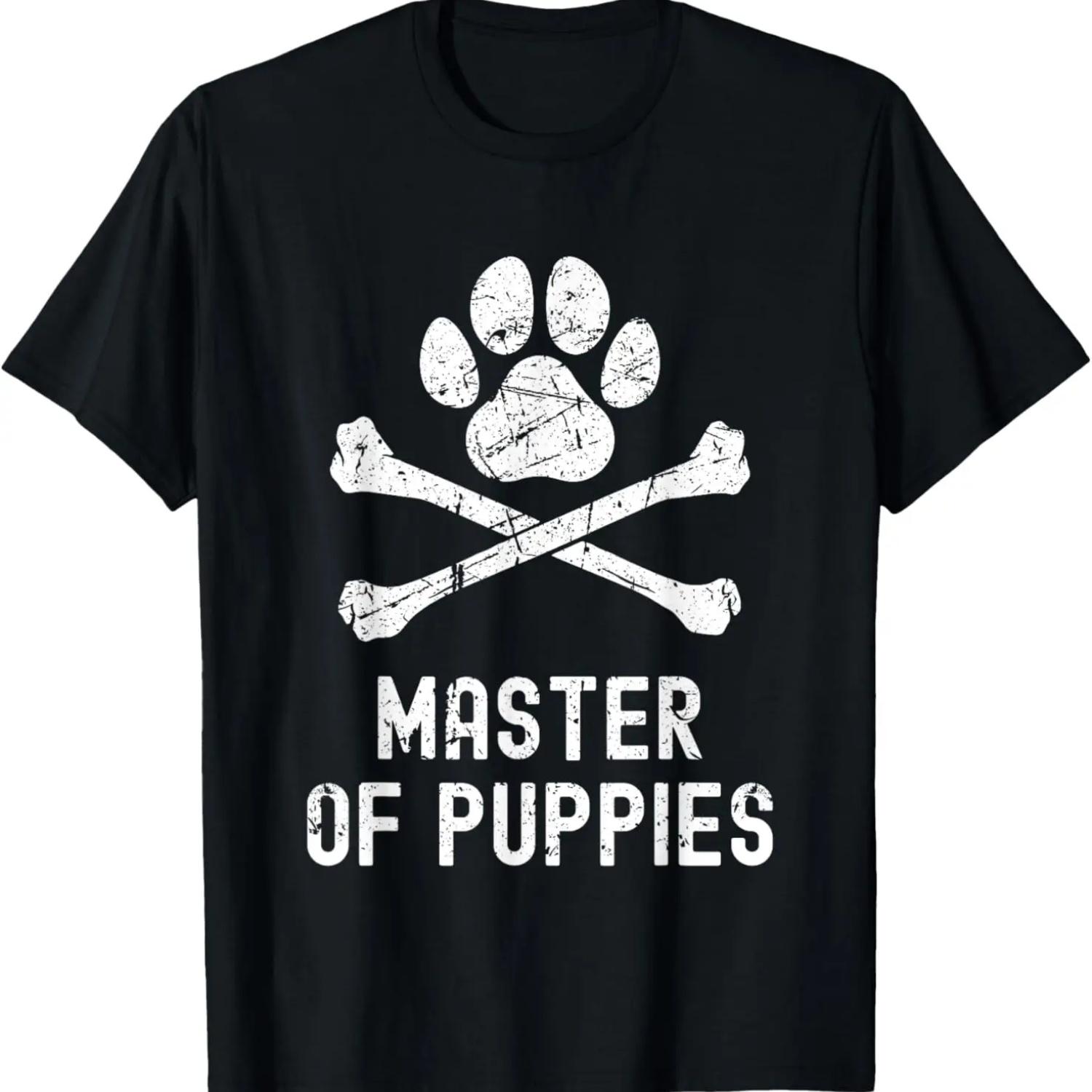 Dog master saying master of puppies dog trainer T-Shirt S