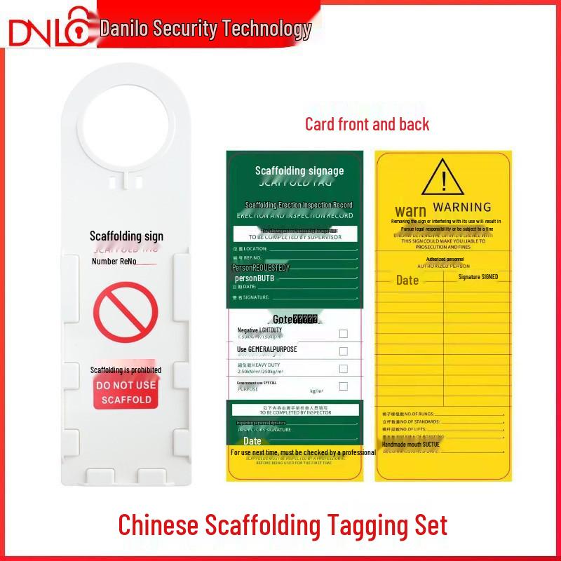 Danilo Scaffolding Safety Warning Tag - Prohibition of Use