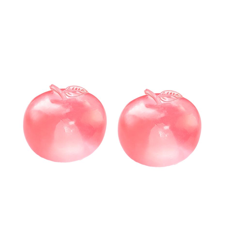 Apple Squishy Toy Simulation Steamed Bun Trendy Funny Prank Stress Relief Ball Decompression Toy for Kids Gift