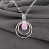 Rose Chalcedony Gemstone Jewelry, 925 Sterling Silver Pendant Jewelry, Handmade Gorgeous Pendant Gift For Women