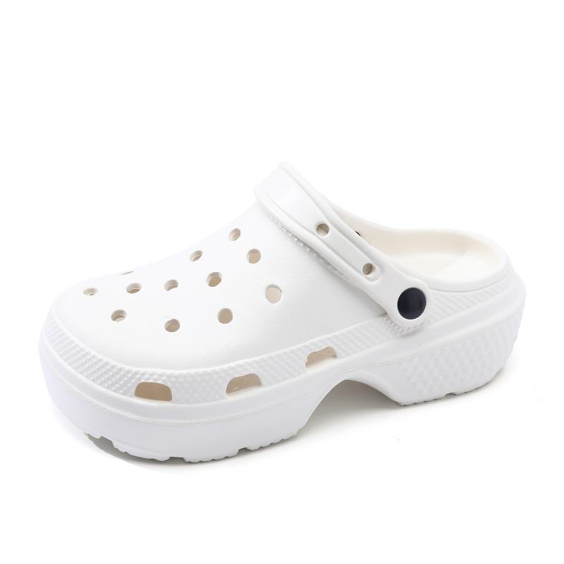 New summer wear casual cloud hole shoes women's thick-soled heightening beach shoes bag head cool slippers