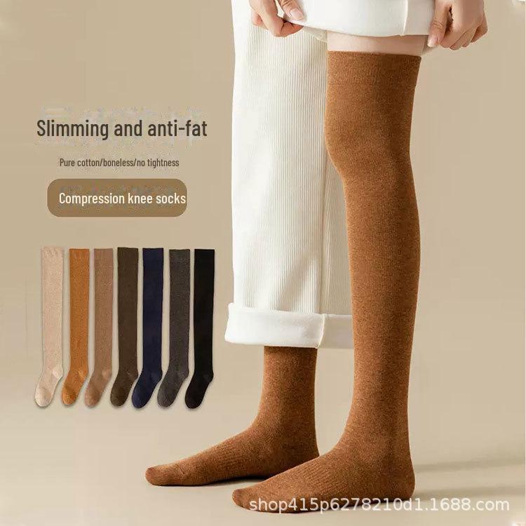 Overknee-Socken für Damen, Rutschfeste Strümpfe für Frühling, Herbst und Winter
