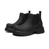 Men's Casual Party Prom Chelsea Boots Black Stylish Natural Leather Shoes Cowboy Platform Boot Spring Autumn Ankle Botas Hombre