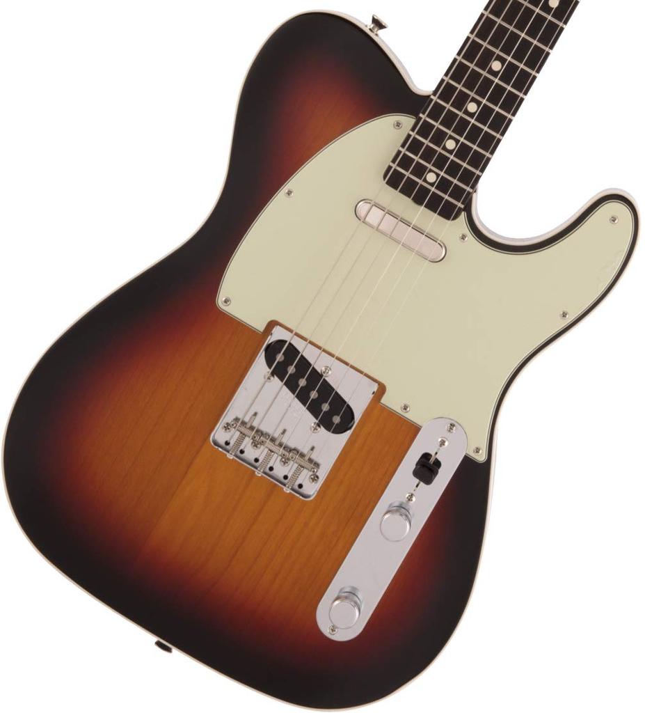 Fender E-Gitarre, Made in Japan, Heritage 60, Rosewood Sunburst, Telecaster® Custom, Griffbrett, 3-farbig