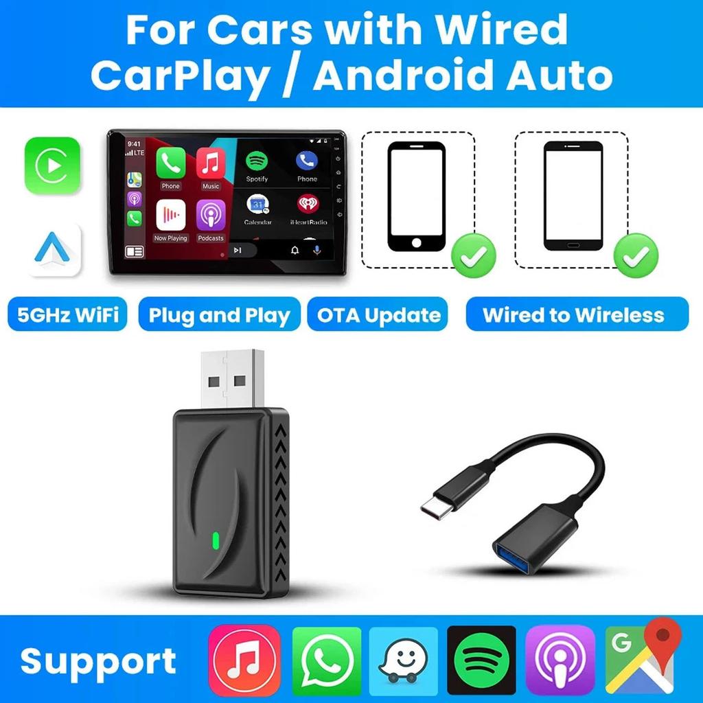 Wireless Car Play Adapter Android Auto Smart Adapter