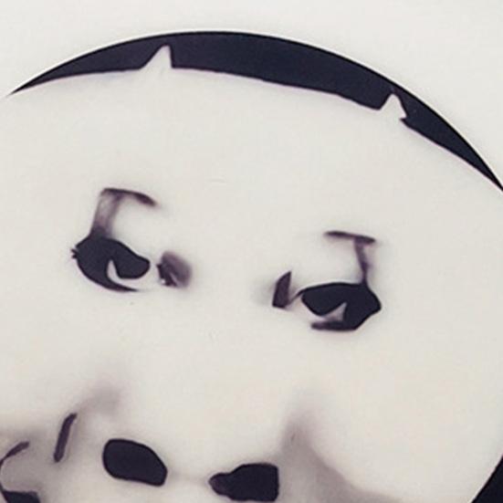 Transparent Funny Expression Round Fan with Long Handle Waterproof PVC Portable Lightweight Outdoor Travel Summer Handheld Fan Photo Props