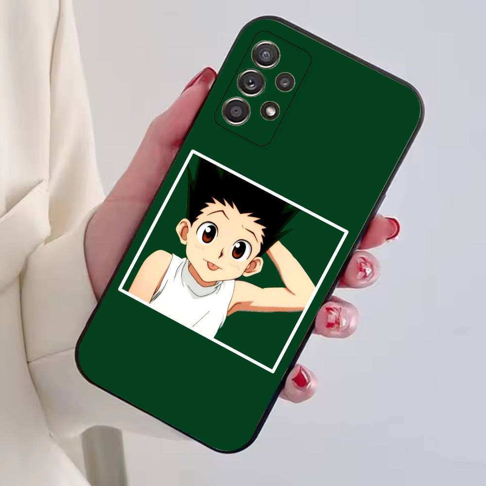 Japanse Manga H-Hunter Gon Freecss Telefoonhoesje Voor Samsung S25,S24,S21,S22,S23,S30,Ultra,S20,Plus,Fe,Lite,Note,10,Zwarte Cover