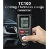 R&D TC100 Coating Thickness Gauge 0.1micron/0-1300 Car Paint Film Thickness Tester Measuring FE/NFE Russian Manual Paint Tool