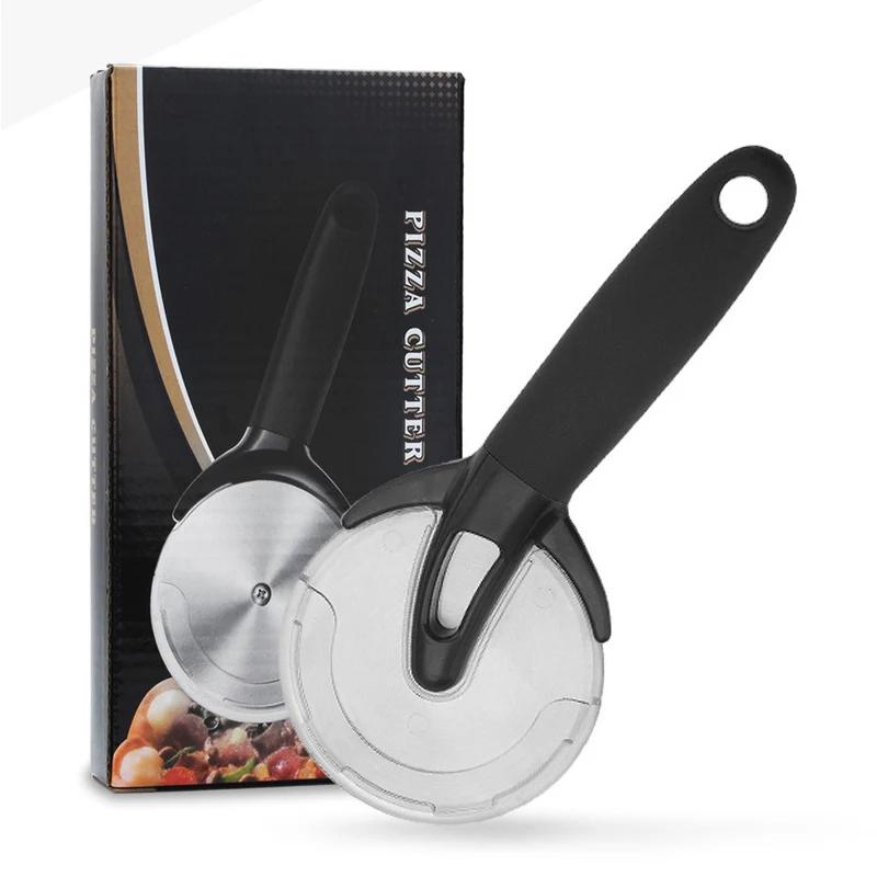 Premium Kitchen Pizza Cutter Wheel Knife ABS Handle Super Sharp Stainless Steel Pizza Slicer With Protective Cover
