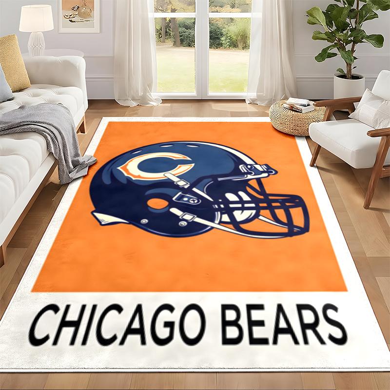 Chicago Bears Carpet Door Mat for Living Room or Bedroom Protective Mat Under Chair Office Decoration Christmas Gift Birthday Present