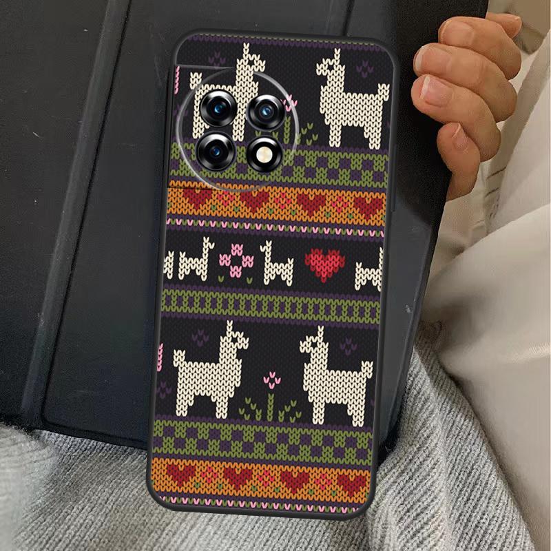 Llama Alpaca Pattern Case For OnePlus 11 10 9 8 Ace Pro 11R 9RT 10T 8T OnePlus Nord N20 N10 2T CE 2 Lite Cover