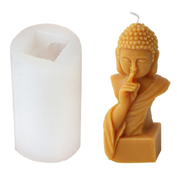 Unique Silicone Candle Moulds Soap Molds Buddhas Shape Hand-Making Mold Candle Accessaries Suitable for Making Candle