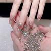 10Pcs Nail Accessories  Transparent Mini Super Sparkling Small Diamond Balls Nail Art Charms Decoration Nail Art