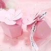 1 Set Candy Box Exquisite Pattern Vibrant Color Hexagonal 3D Visual Effect Reusable Wedding Favor Gift Packaging Candy Box Sweets Container