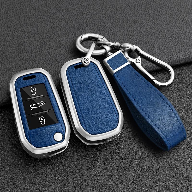 Car Key Case Remote Cover For Peugeot 208 308 T9 508 2008 For Citroen C4 For Opel Corsa Crossland X Auto Accessories