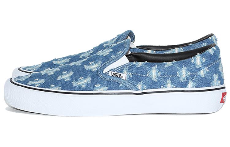 Slip-On Supreme X Slip-On Vans 'Blue Hole Punch Denim' VN0A38DD2DD