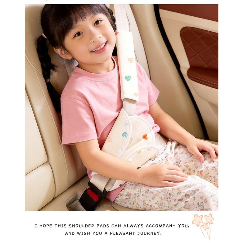 Cute Cartoon Adjustable Car Seat Belt Shoulder Pad Anti Strangulation For Children