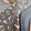 [Pre-Owned] Society Exclusive Logo Monogram Print Strapless Leather Tote Bag - Very Good #CKVJM7