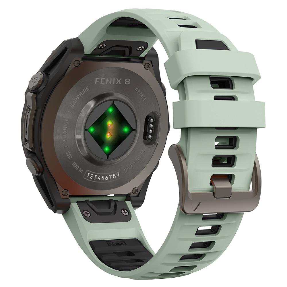 KALEBOL QuickFit 22mm Watch Strap for Garmin Fenix 7 Pro/7/6 Pro Dual Color Silicone Wrist Band