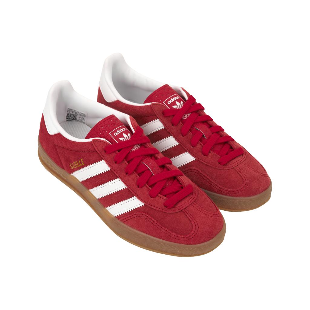 adidas Gazelle Indoor Better Scarlet Gum Herren Sneaker Rot Wolkenweiß JI2063