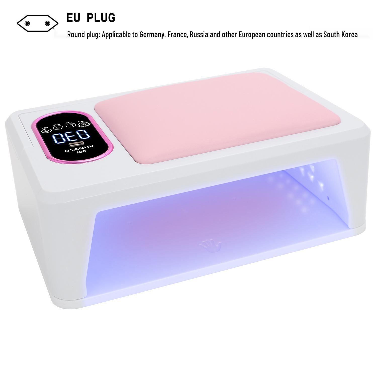 J60 Dual Light 288W Nail Lamp - 4-Speed Adjustable, Quick Dry & Color Curing