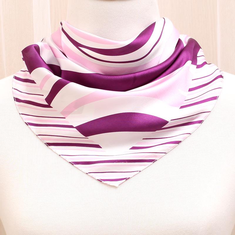 60 New Silk Scarf for Professional Ladies - Spring & Autumn Square Neck Scarf for Business Wear