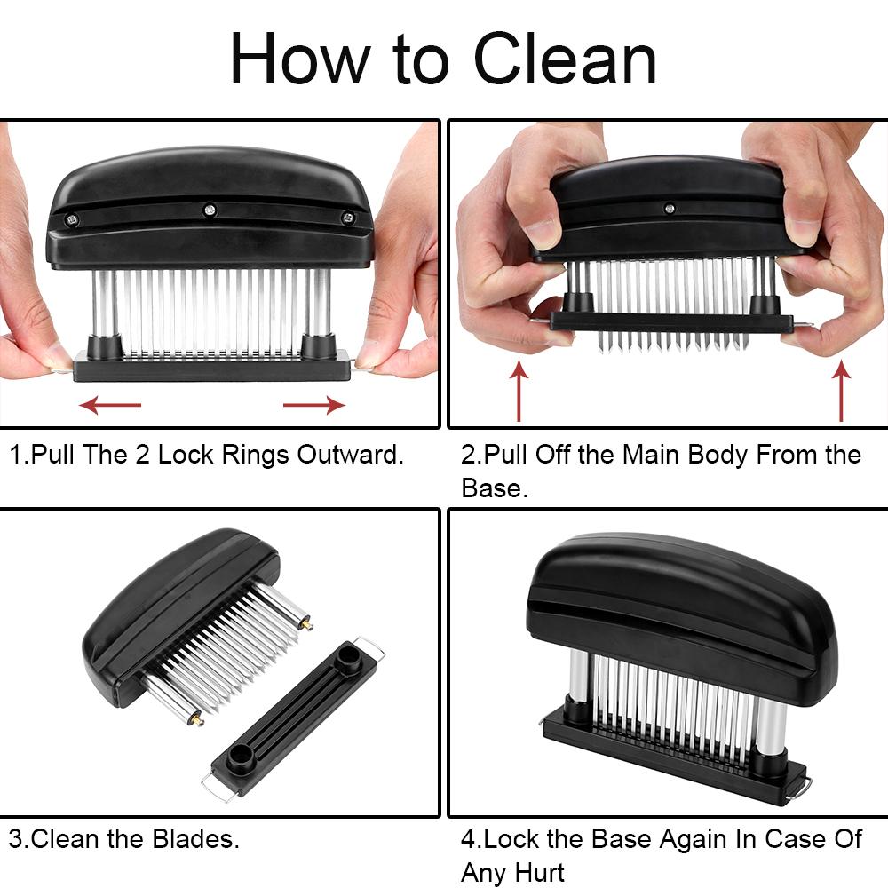 48 Blades Needle Cooking Tools Stainless Steel For Beef Steak Kitchen Tools Meat Tenderizer Tender Meat Hammer