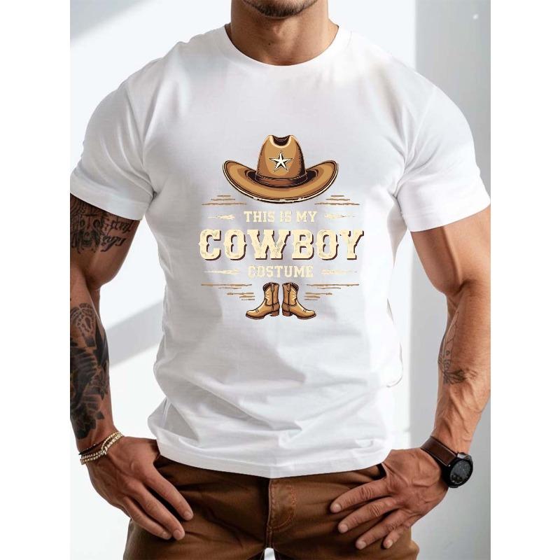 European Size Cowboy costume design Crinkle Plus Size Men s T-Shirt, PLUS SIZE S
