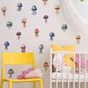 Hand-Painted Vibrant Jellyfish Wall Sticker Sea Life Ocean Theme Self-Adhesive Removable Decor for Bedroom Living Room Wall Art