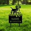 Gepersonaliseerde Beagle Hond Herdenkings Tuinpaal Huisdier Grafmarkering Herdenkingscadeau