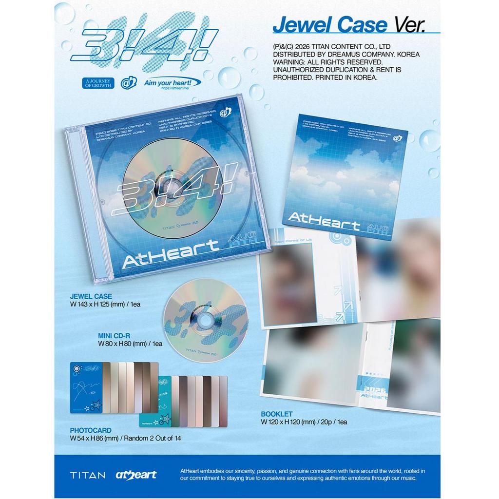[POB] AtHeart - Single [3!4!] (Photobook / Jewel Case ver.)