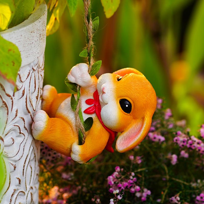 Charming Rabbit Garden & Balcony Hanging Decoration