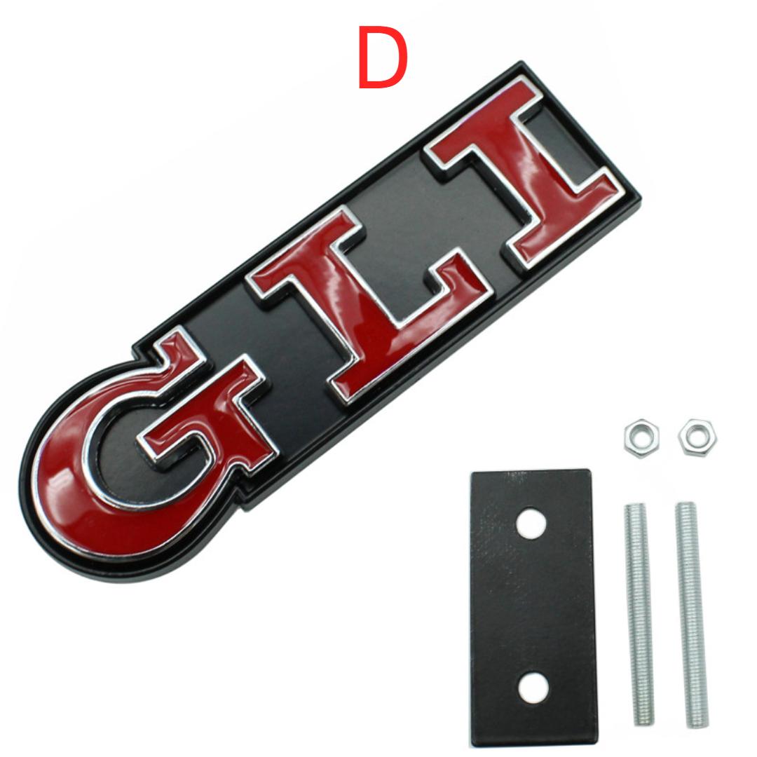 3D metāla burti GLI logotips priekšējā