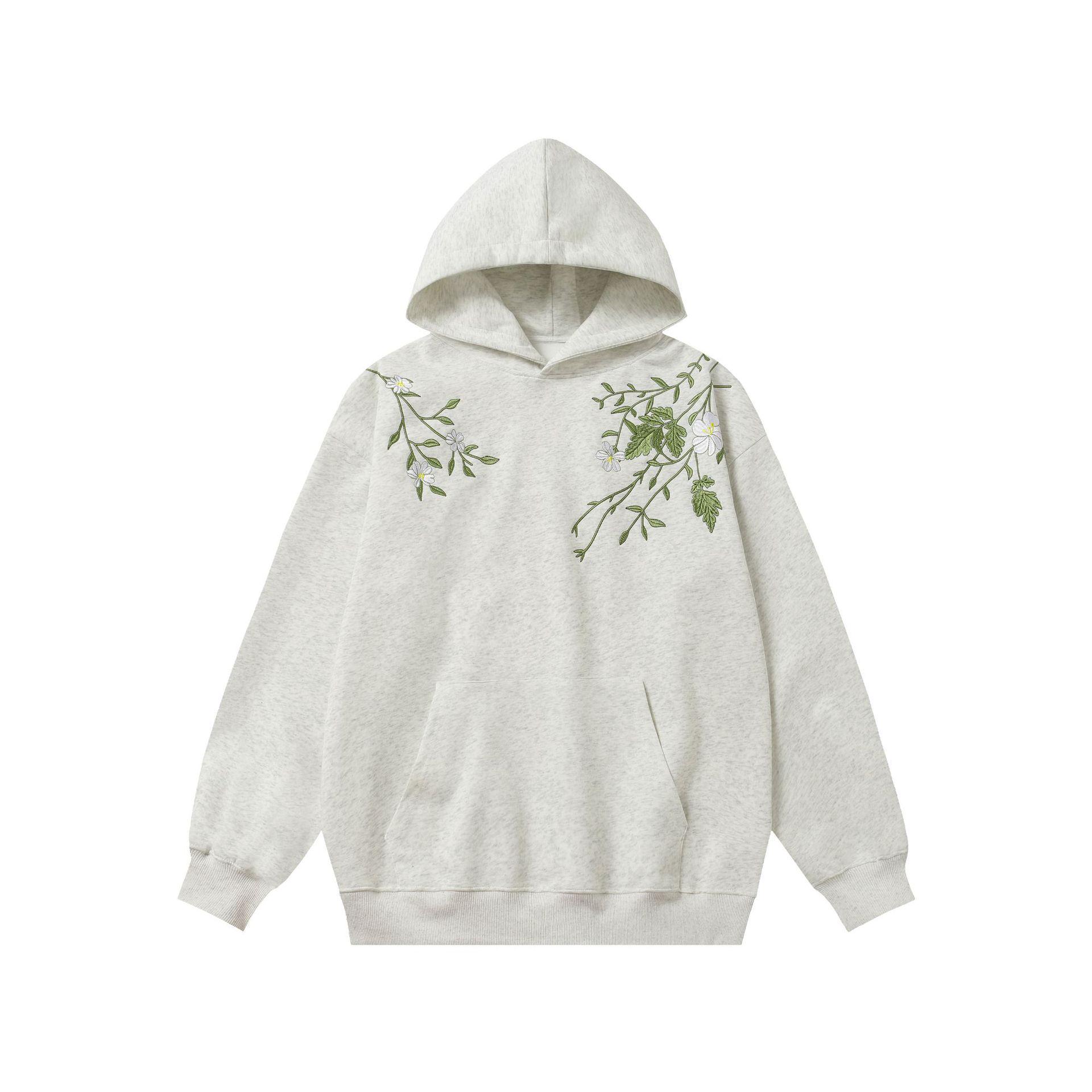 ARESWINGS Embroidered Letter Heavyweight Fleece-Lined Unisex Hoodie XL