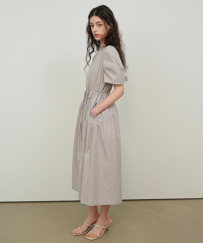 Paul And Alice Shirred String Dress / Gray