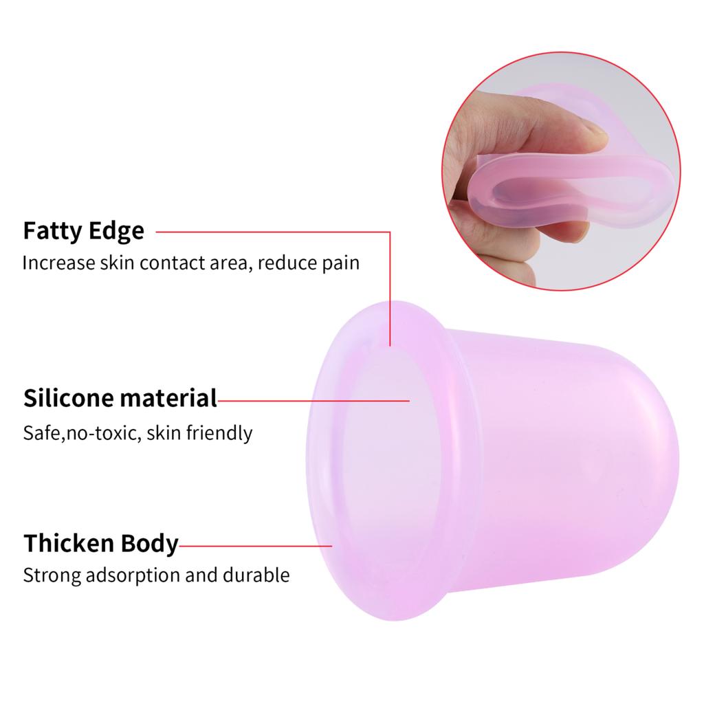 1pc Family Body Massage Helper Anti Cellulite Cellulite Vacuum Vacuum Silicone Cupping Cup