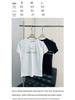 2025 High-End Women's Short Sleeve Embroidered Logo T-Shirt - Japanese & Korean Casual Style