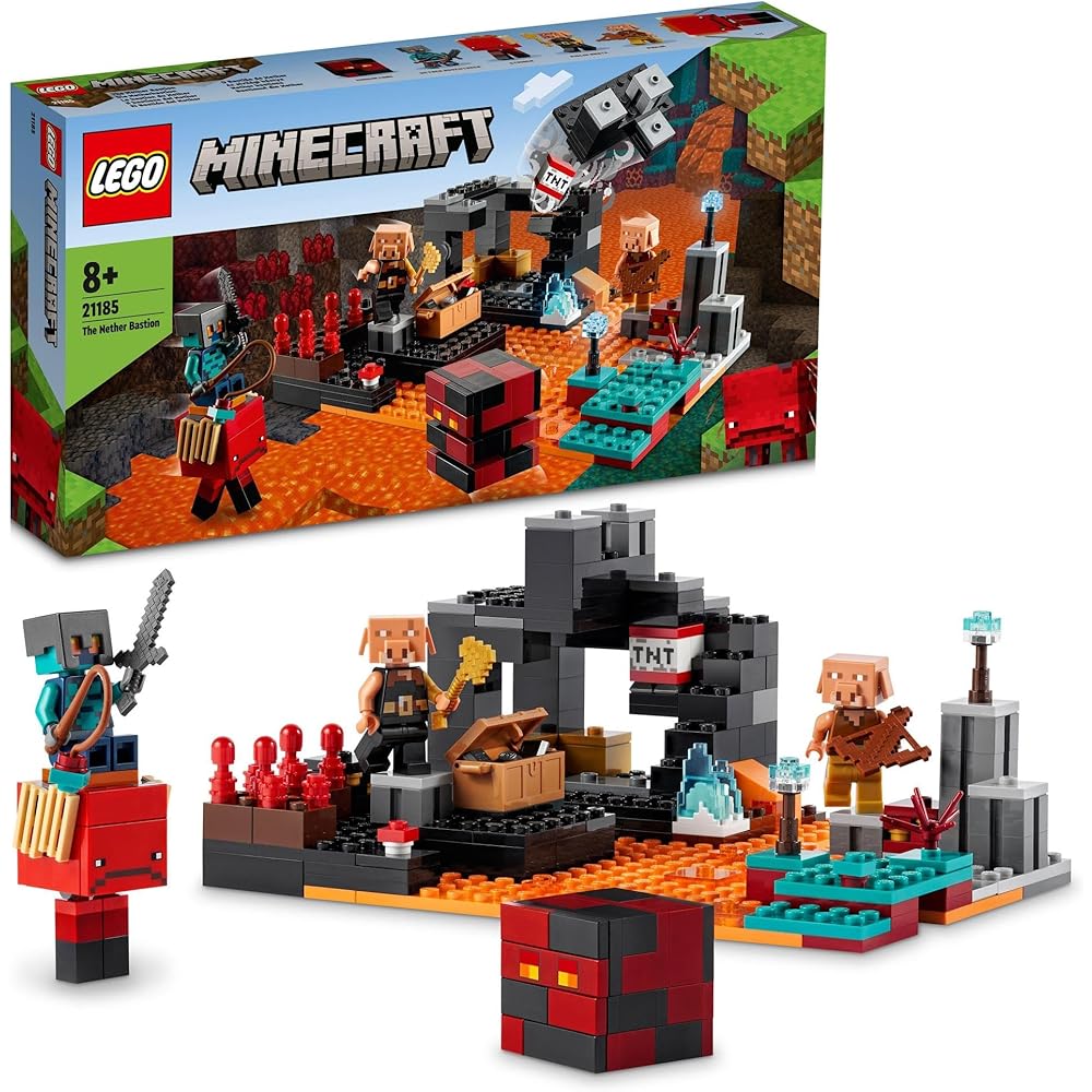 LEGO Minecraft Nether Fortress Building Set 21185 Toy Blocks for Kids Ages 8 and Up