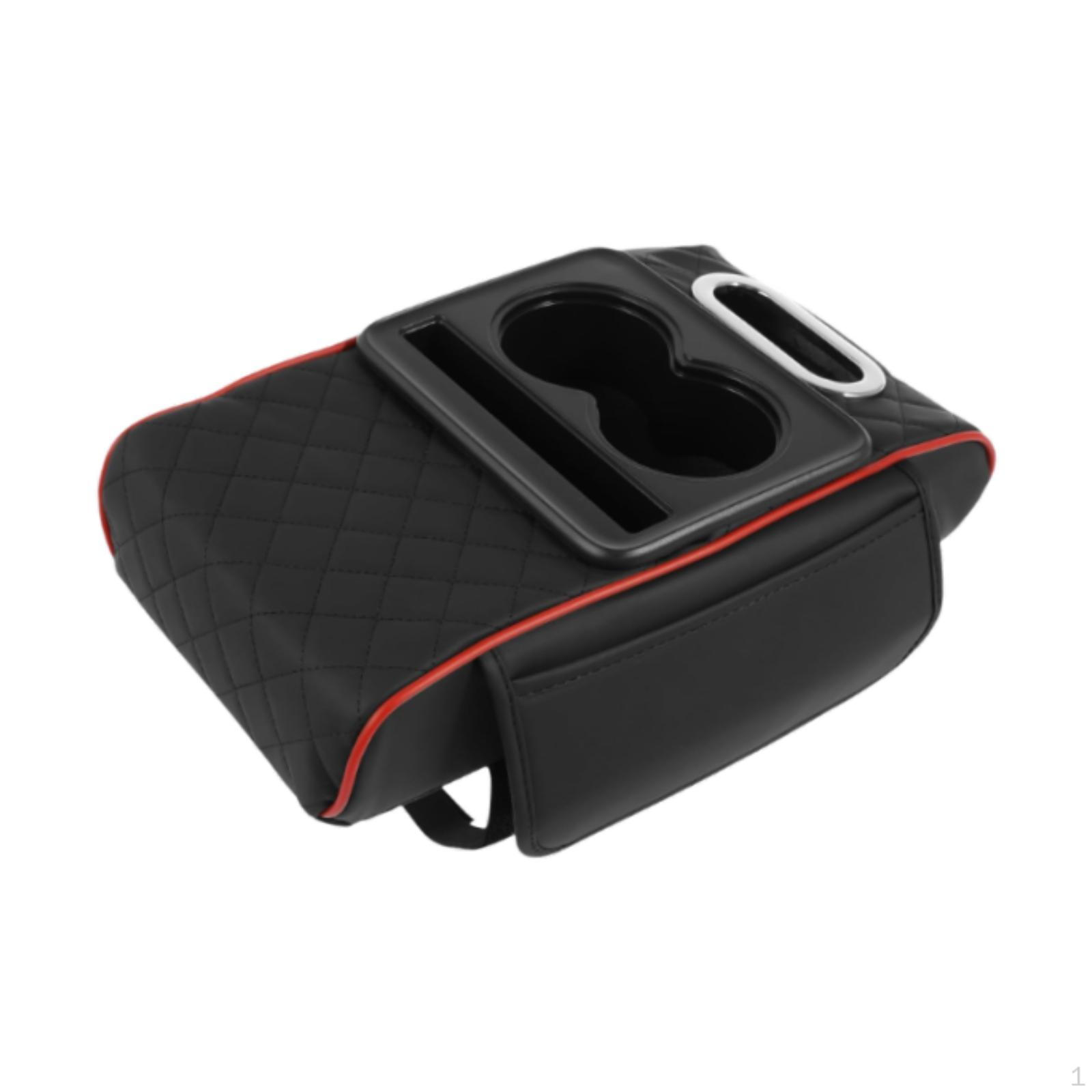 

Подлокотник, подкладка, центральная консоль автомобиля, многофункциональный слот для телефона, салфетка с подстаканником Black Red