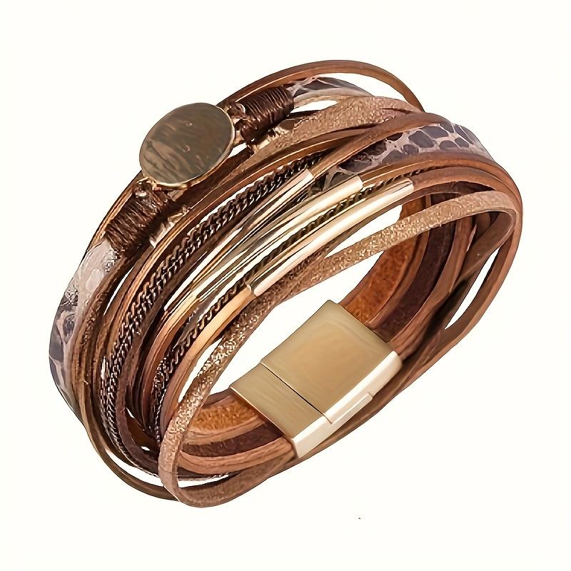 Vintage Bohemian Multi Layer Bracelet | Handmade with Gold Accents, Women's Wristbands Exude A Fashionable Feel, Perfect for Casual Wear