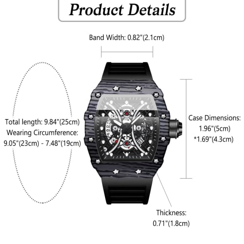 Seiko Men's Sports Watch with Luminous Movement: Barrel-Shaped Analog Quartz Movement with Manual Winding, Waterproof, Adjustable Date Display, Stylis