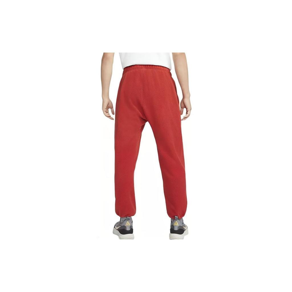 Nike ACG Polartec Wolf Tree Fleece Casual Loose Running Pants Men Bottoms Crimson CV0659-671