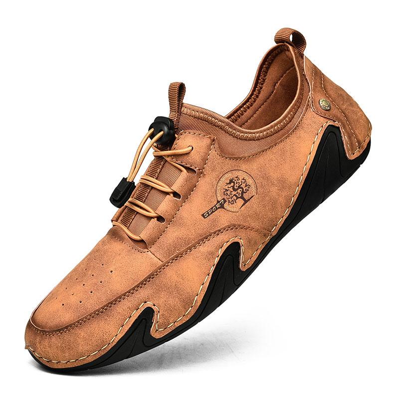 Hochwertiges Echtleder Herrenschuhe Set Fuß Lässig Slipper Herren Loafer Herren Flats Mokassins Schuhe Übergröße Handgefertigte Schuhe